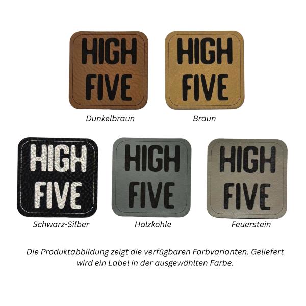 Kunstleder Label High Five